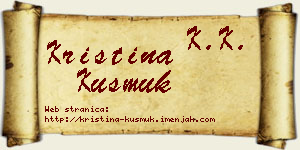 Kristina Kusmuk vizit kartica